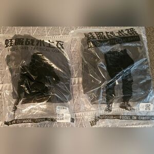 Black Tactical Coat and Pants Set